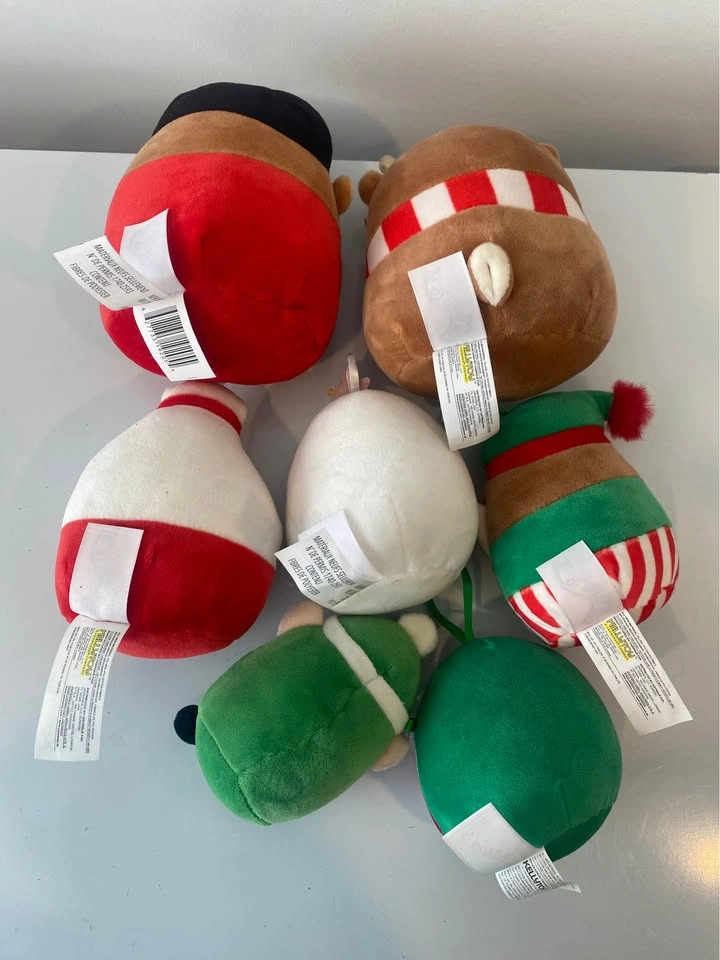 Lot of 7 Squishmallows Holiday Christmas Assorted Sizes 4-6” - photo 2