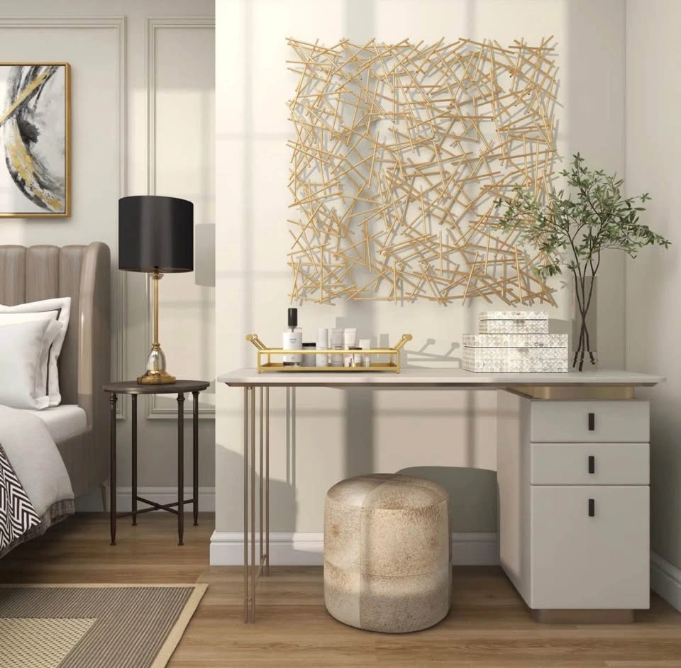 Metal Geometric Lines Wall Decor - photo 2