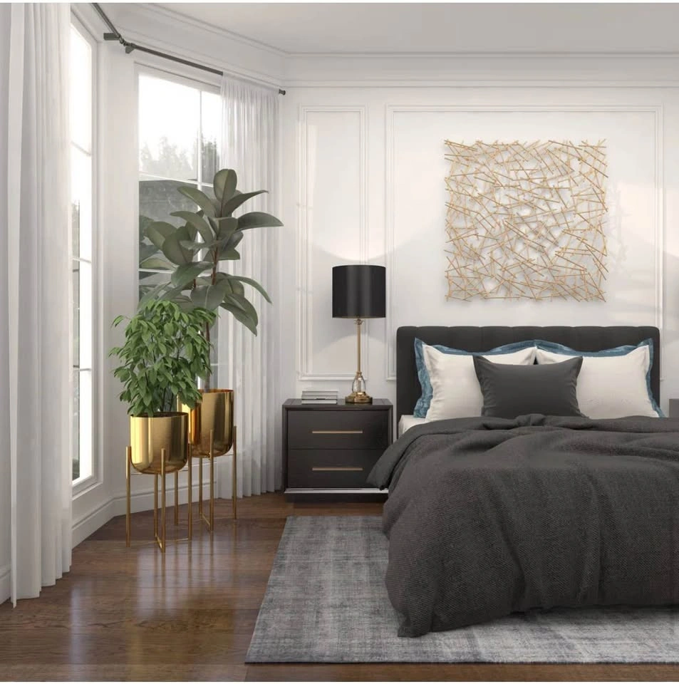 Metal Geometric Lines Wall Decor - photo 3