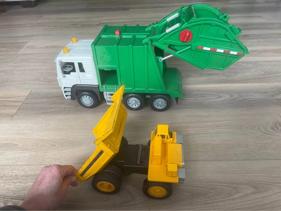 2 Large Toy Trucks - Paw Patrol Garbage Truck & Vintage Dump Tru - photo 2