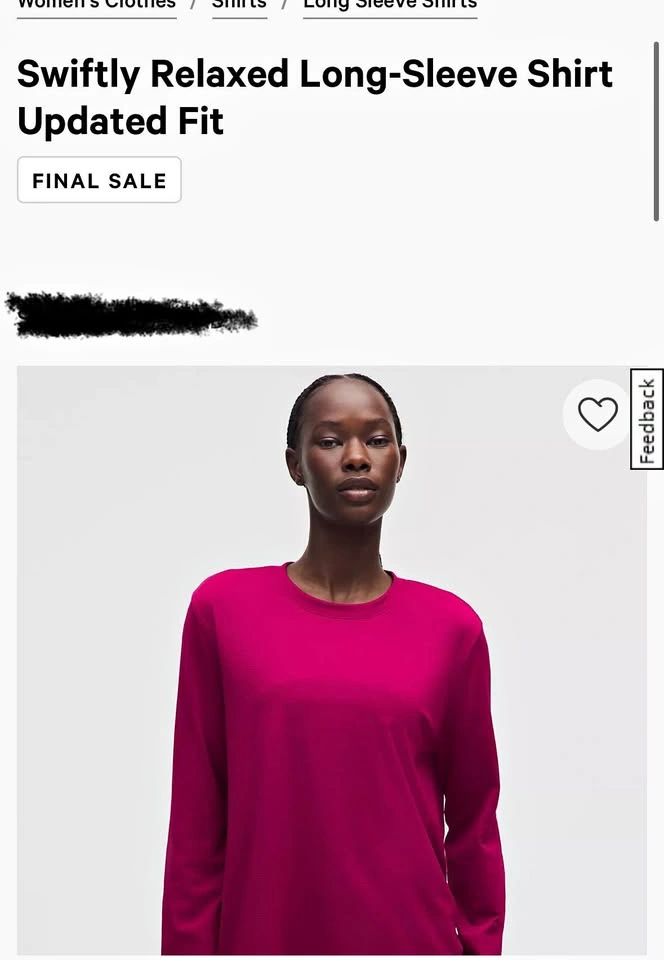Lululemon Swiftly Relaxed Long-Sleeve Shirt Updated Fit