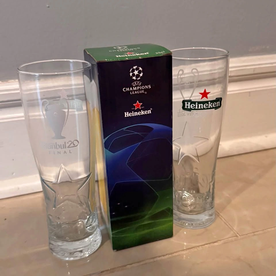 Heineken x Champions League Collectible Beer Glass