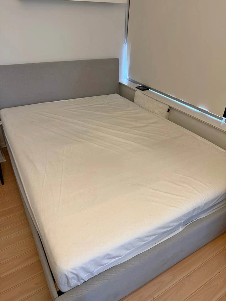 Queen Bed Frame and Mattress - IKEA