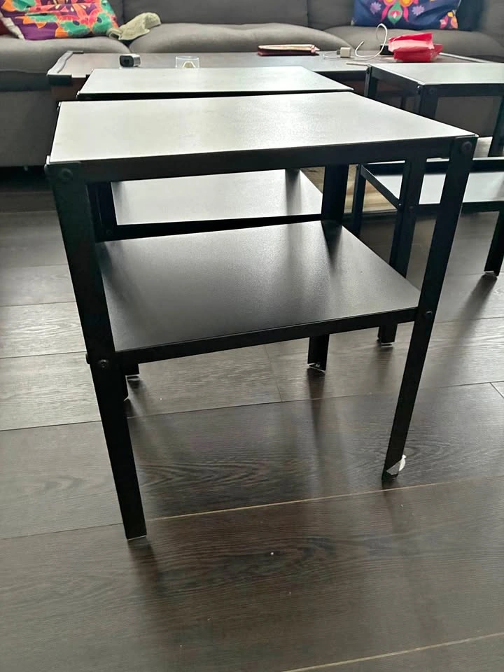 Ikea 3 Black Nightstands/Side tables