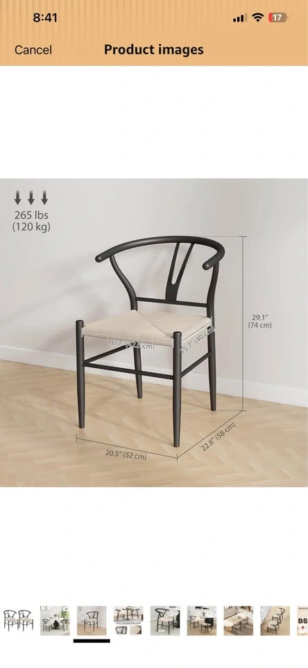 Wish bone dining chairs - photo 2