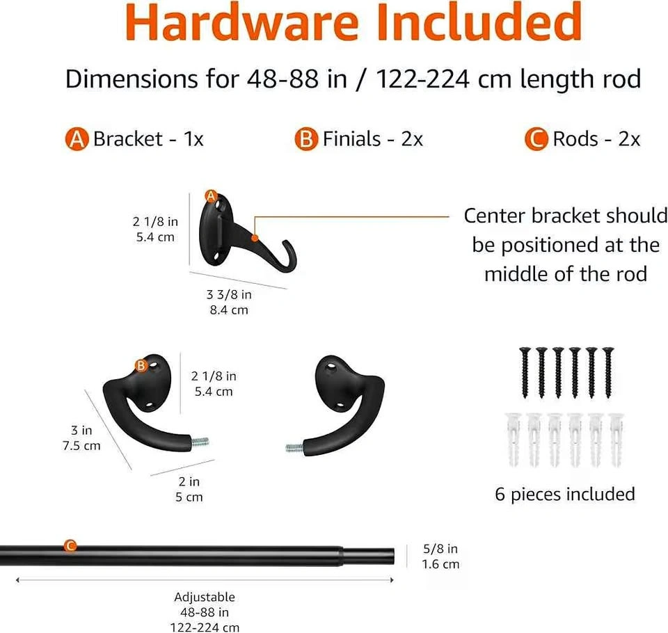 Amazon Basics Blackout Curtain Rod