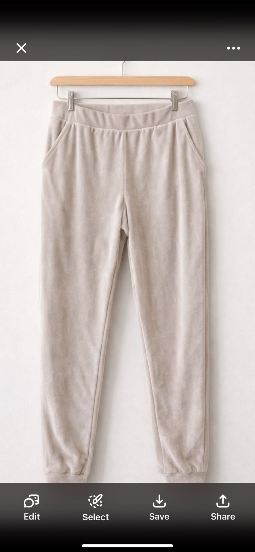 Time and Tru Velour Jogger Pants - Size Large (12-14) - photo 5