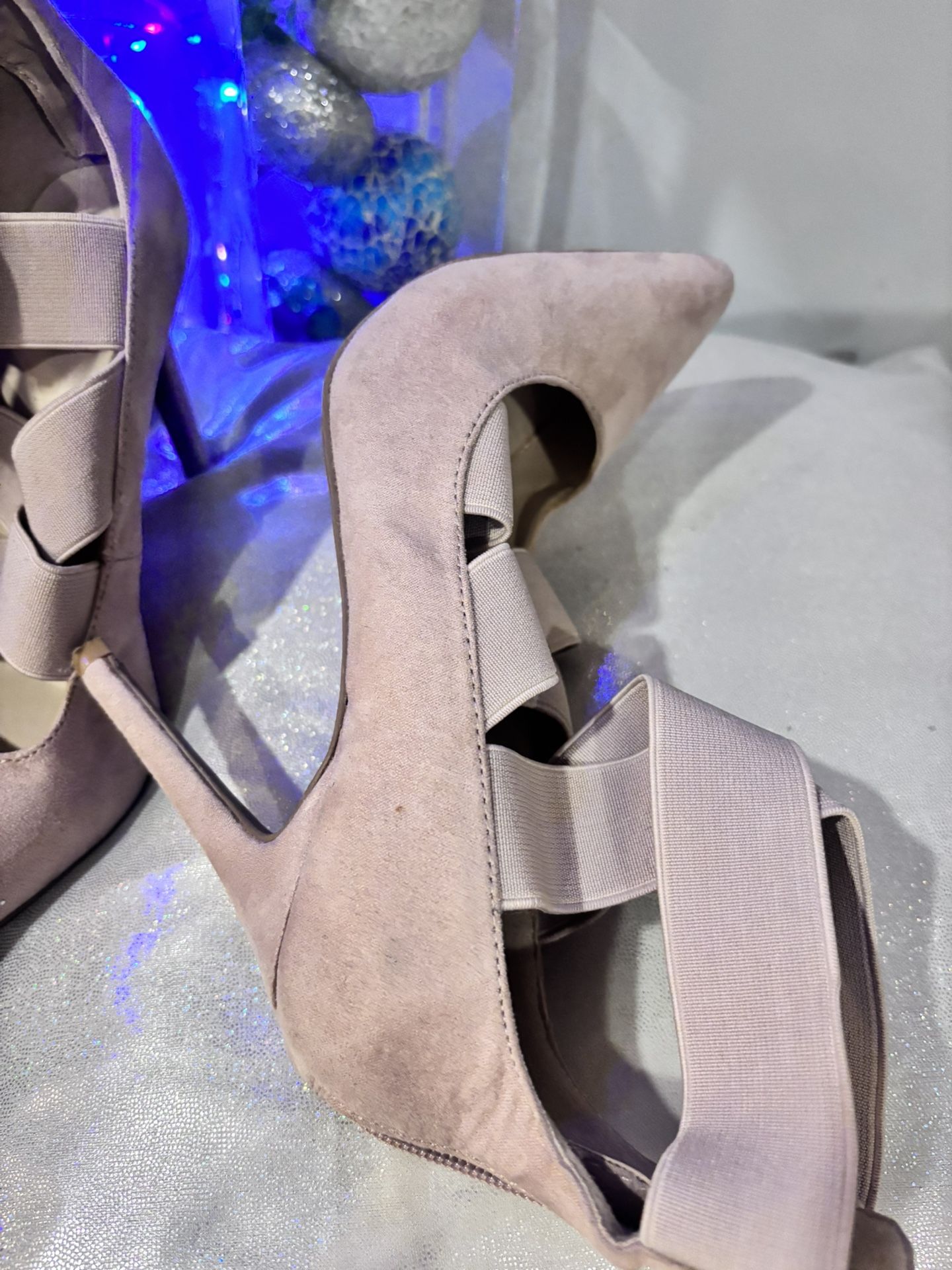 Wild Diva Nude/Blush Heels - Size 6 - photo 5
