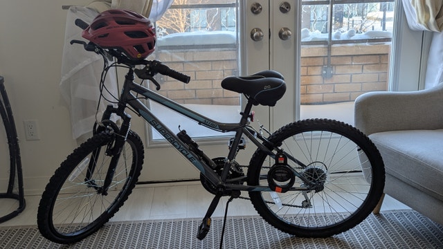 20in wheel frame Blue Bike for Kids, Almost New