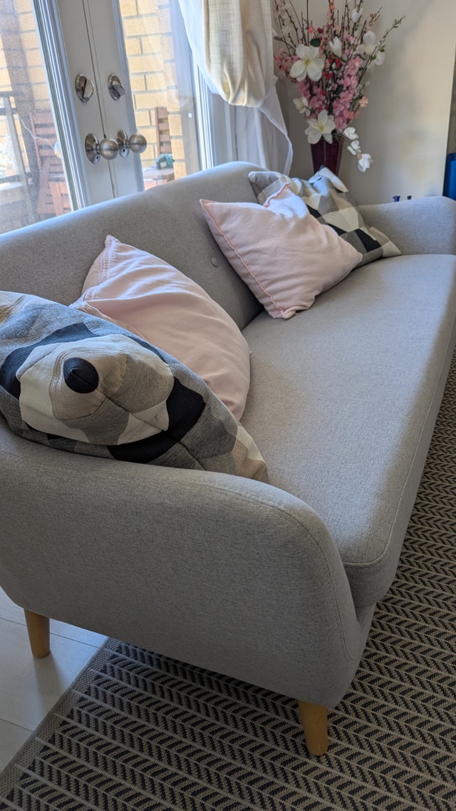 2 piece Light Grey Sofa Set - Used - photo 4