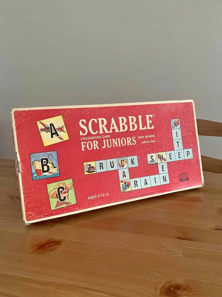 Vintage Scrabble for Juniors board game, 1964
