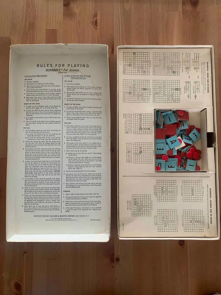 Vintage Scrabble for Juniors board game, 1964 - photo 3