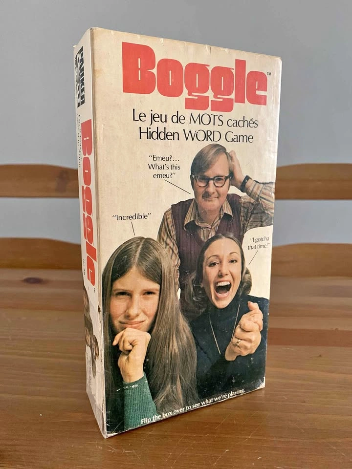 Vintage Boggle Board Game, 1973
