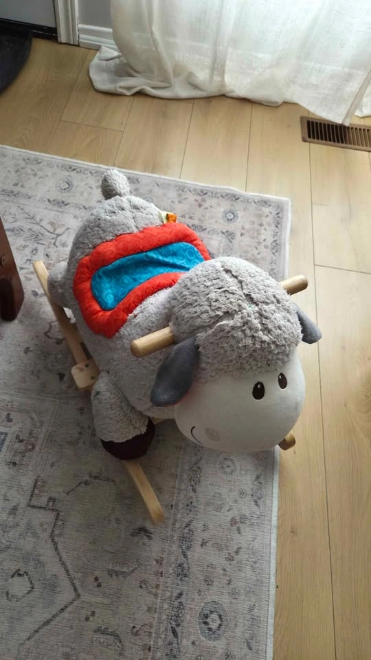 B. Toys Wooden Rocking Sheep - photo 2