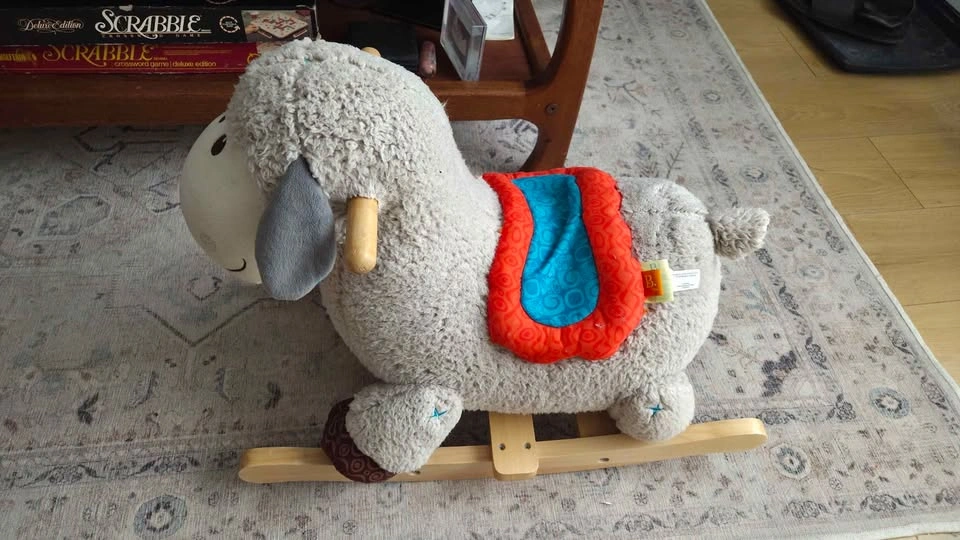 B. Toys Wooden Rocking Sheep - photo 3