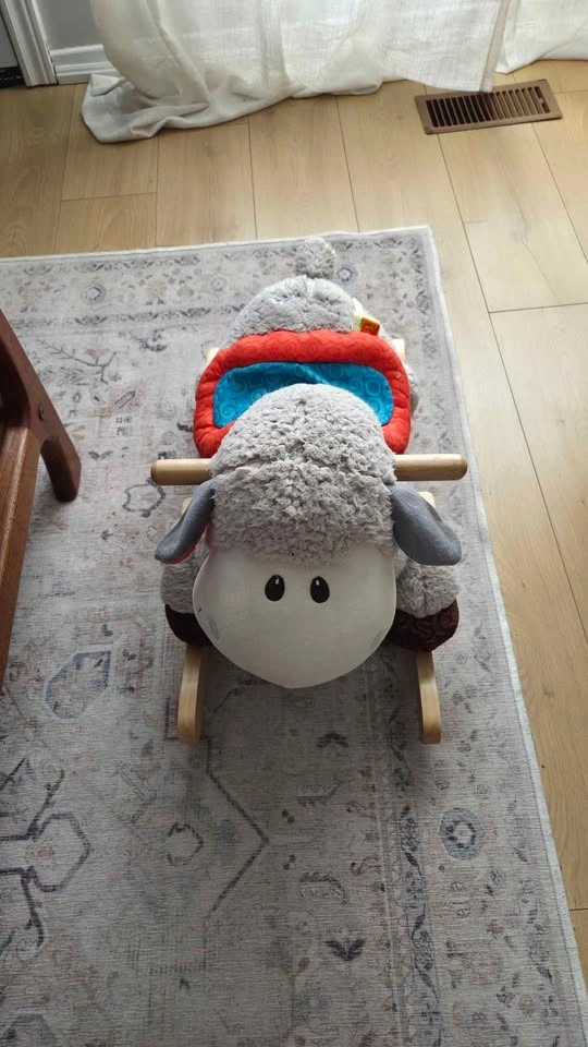 B. Toys Wooden Rocking Sheep - photo 4