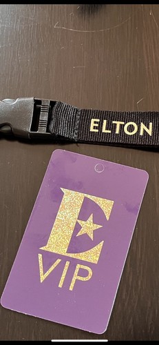 Sir Elton John Goodbye Yellow Brick Road VIP Lanyard & Card - photo 2