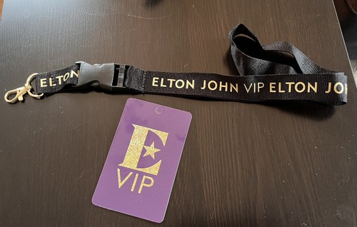 Sir Elton John Goodbye Yellow Brick Road VIP Lanyard & Card - photo 3