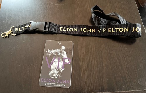 Sir Elton John Goodbye Yellow Brick Road VIP Lanyard & Card - photo 4