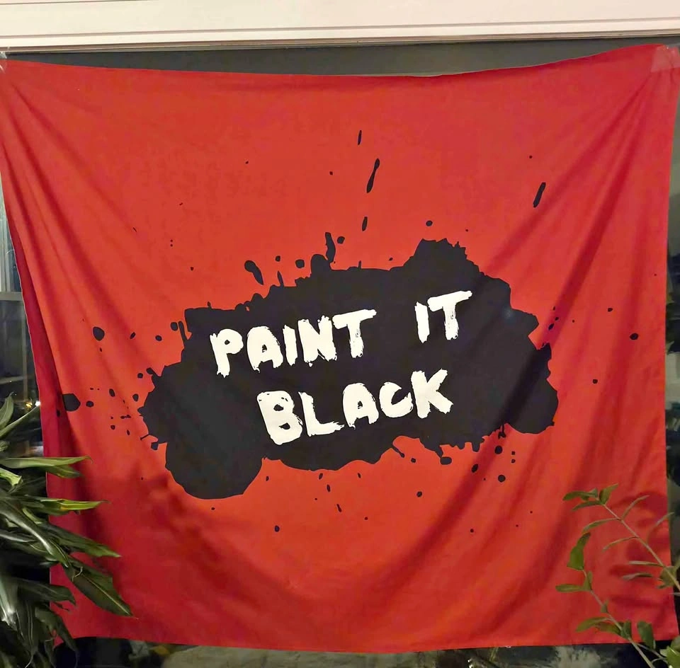 Paint it Black Rolling Stones Tapestry