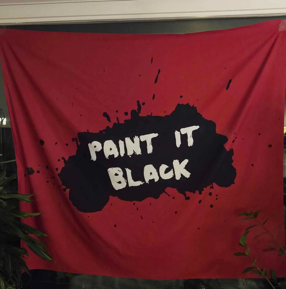 Paint it Black Rolling Stones Tapestry - photo 3