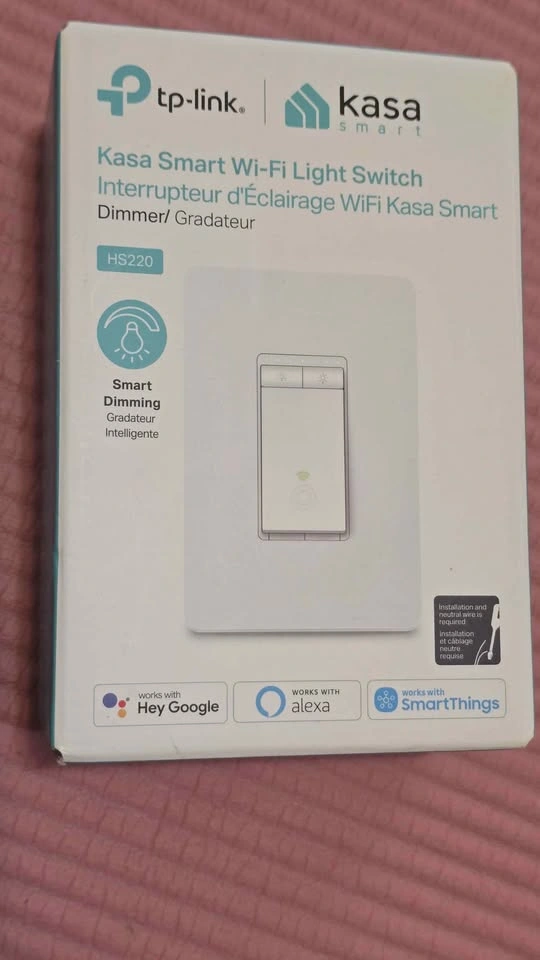 TP-Link Kasa Smart Wi-Fi Light Switch Dimmer HS220 - photo 2