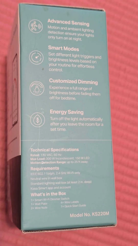 TP-Link Kasa Smart Wi-Fi Dimmer Switch Motion-Activated - photo 5