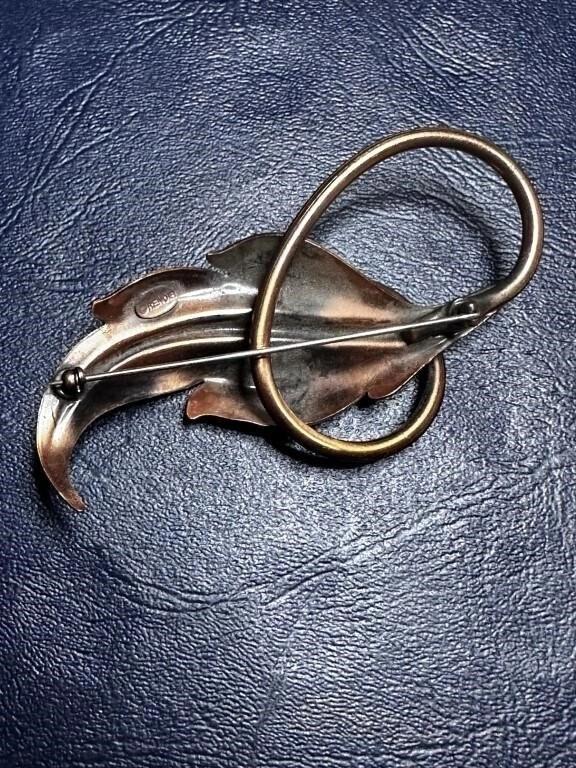 Vintage Renoir Copper Brooch (1940s/50s) - photo 2