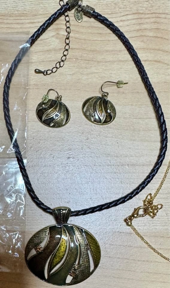 Necklace and earring sets, collet tabs button covers - all for o - photo 5