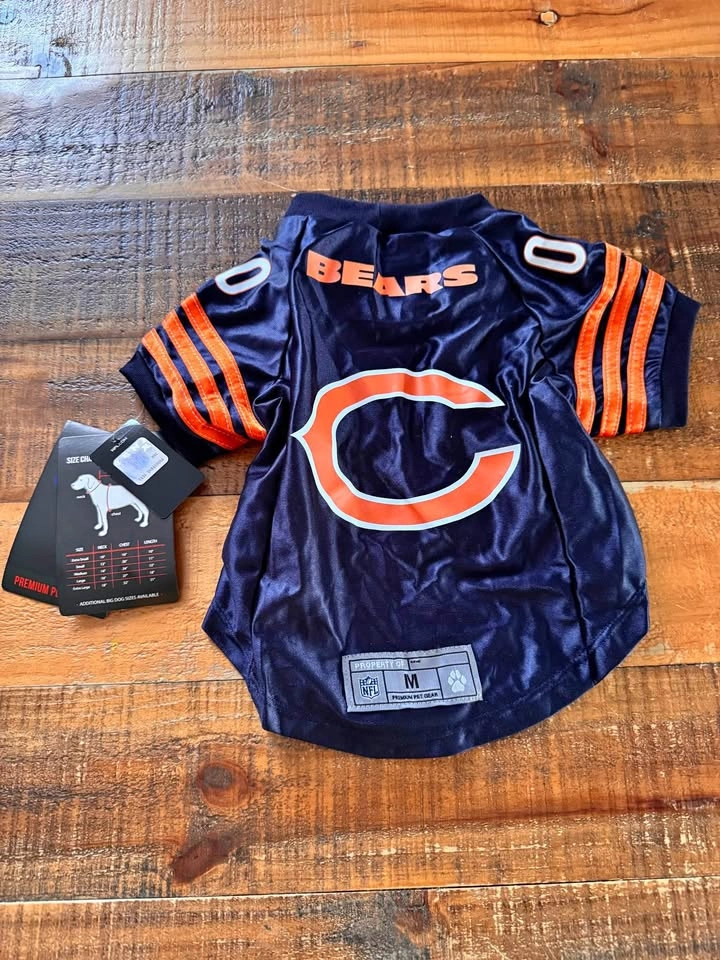 New! Chicago Bears Dog Jersey Sz M