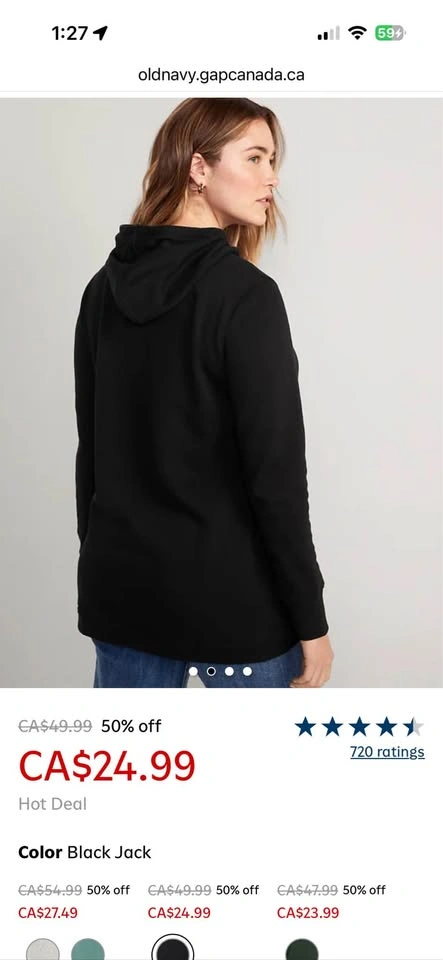 Old Navy Black Maternity Hoodie - photo 5