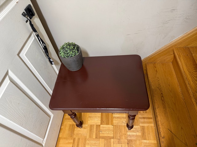 Dark Brown Used Side Table
