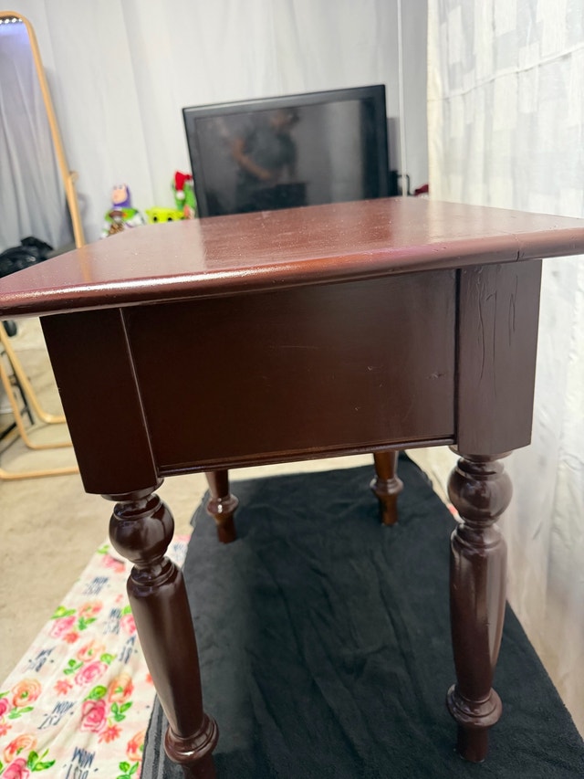 Dark Brown Used Side Table - photo 4