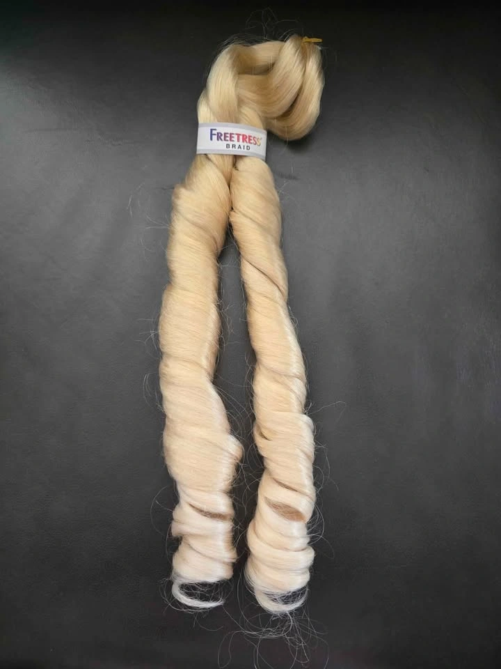 Freetress French Curl Extensions - Burgundy & Blonde - photo 4