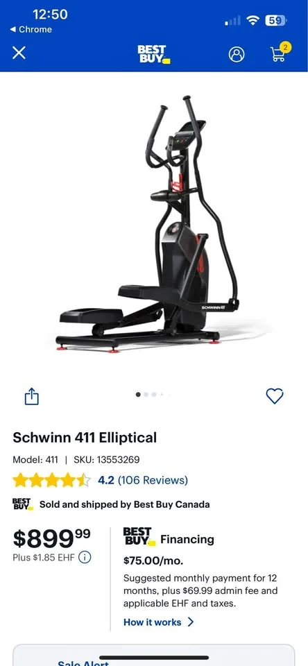 Schwin Elliptical model 411 $700 obo