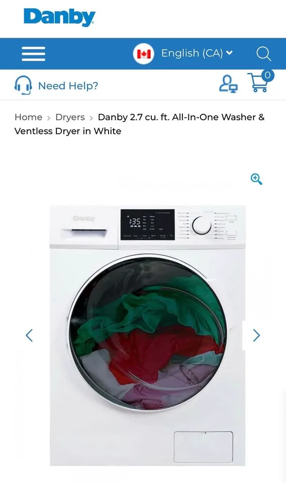 All in one Washer Dryer ventless 110V private sale image indicator(4)