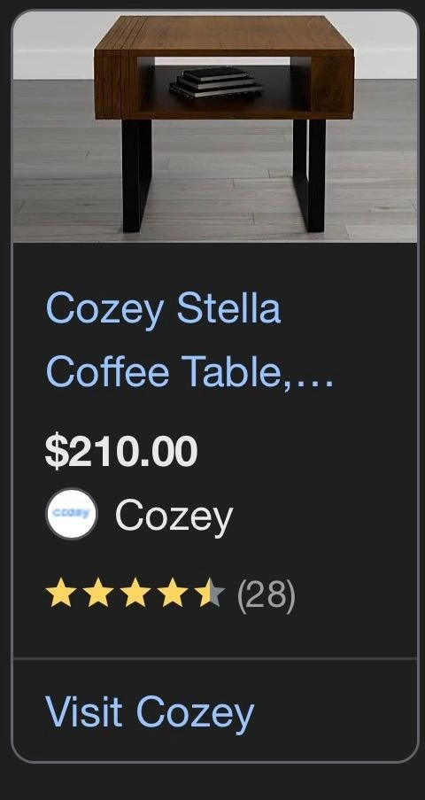 Cozey Stella Lift-Top Coffee Table – Walnut/Black - photo 3