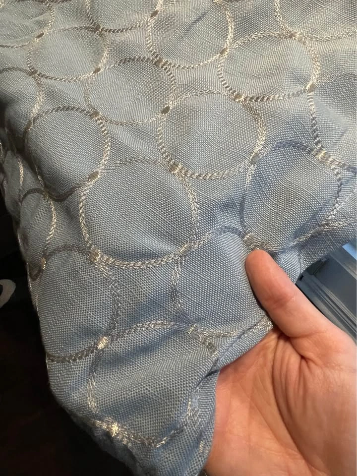 4 Light Blue Blackout Curtains