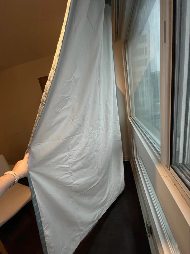 4 Light Blue Blackout Curtains - photo 2
