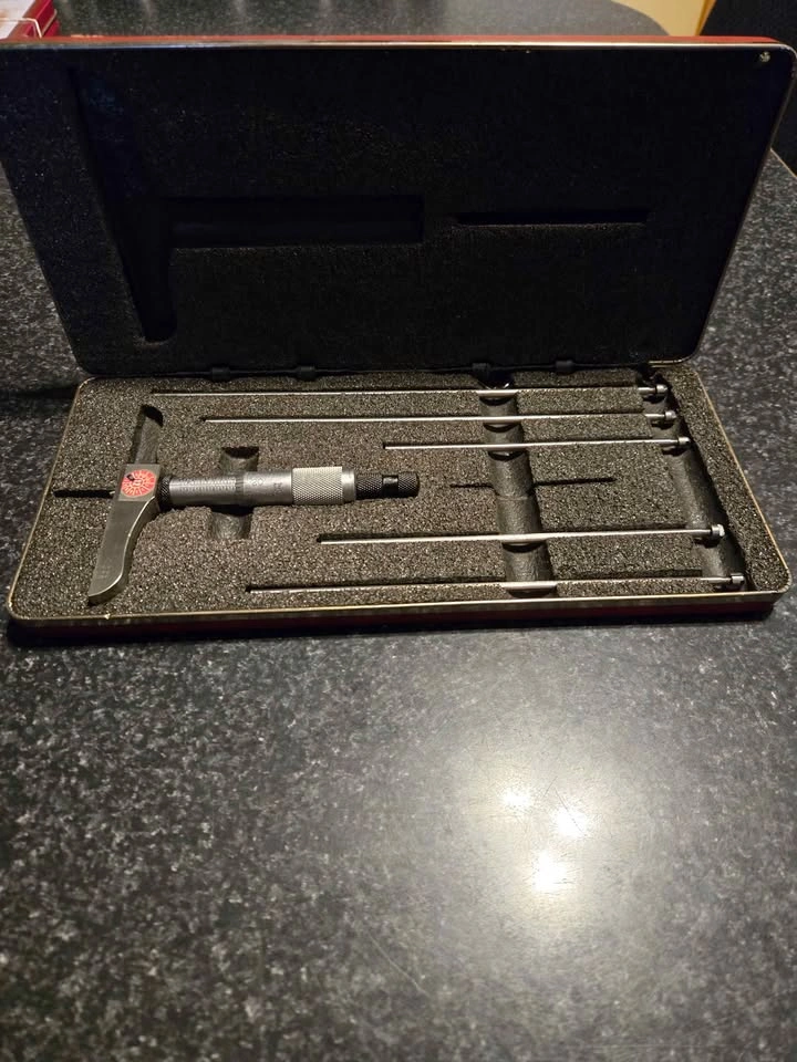 Vintage Starrett Depth Micrometer - photo 2