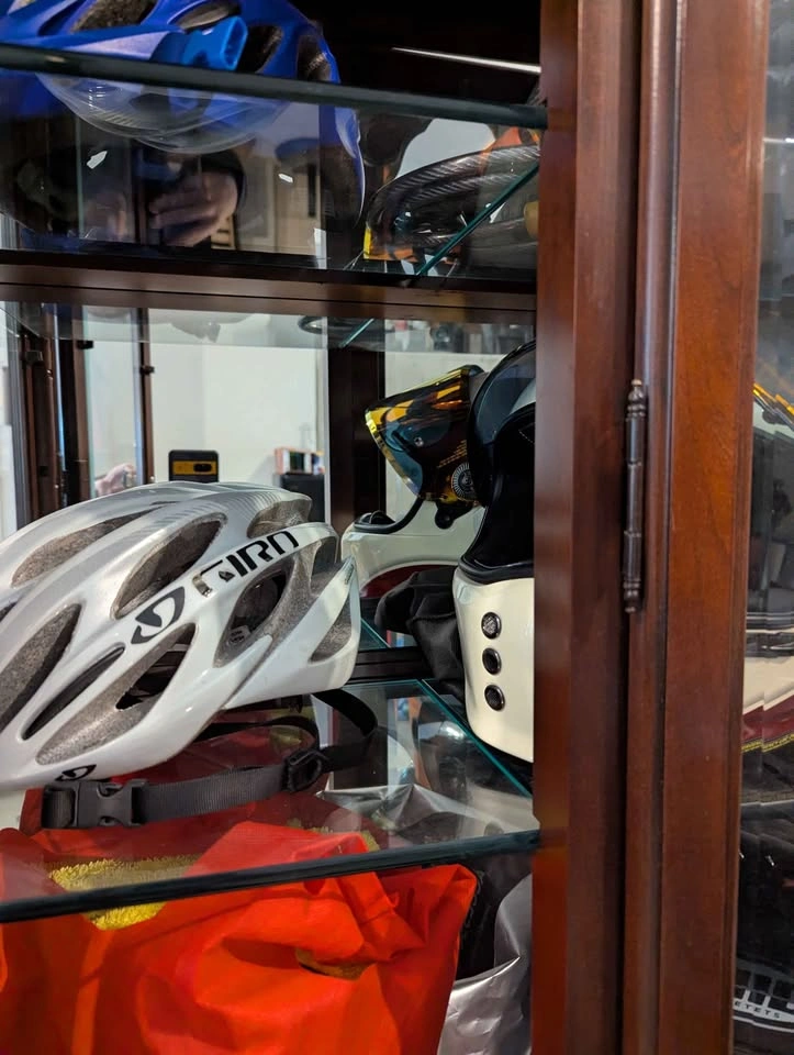 Two Piece Wood Display Cabinet - photo 3