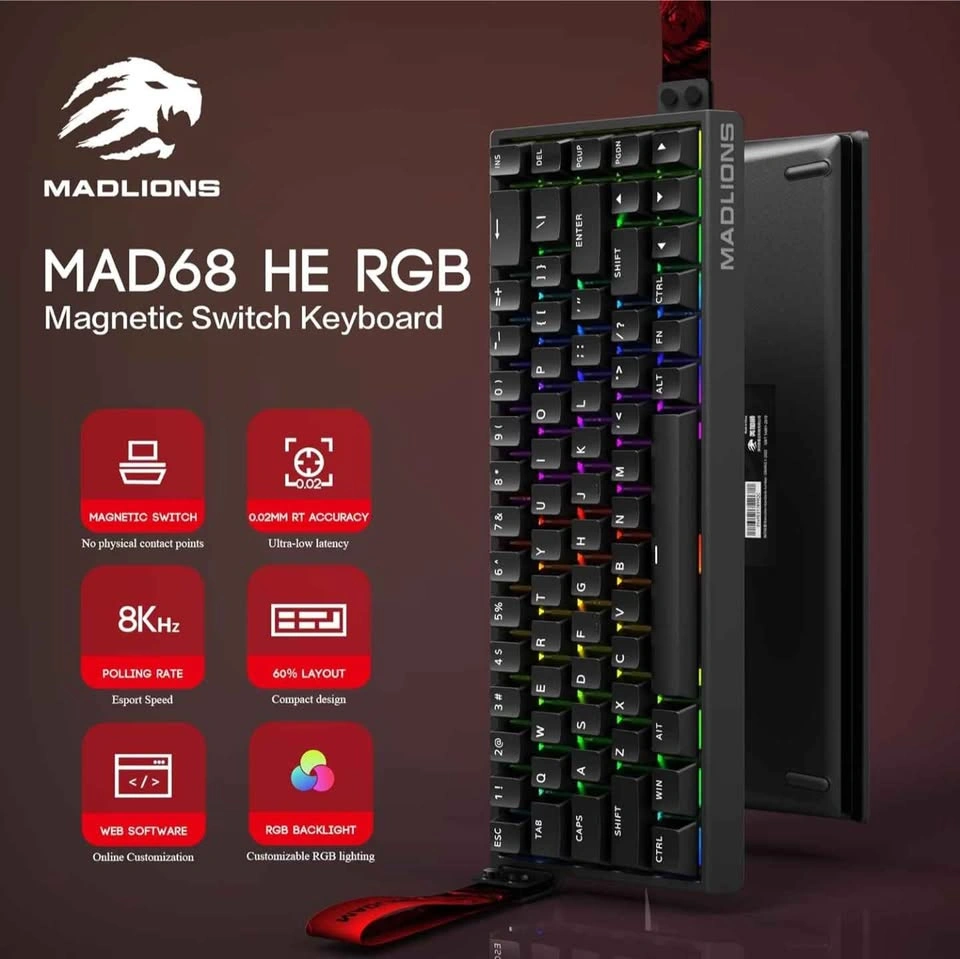 MADLIONS MAD68 HE RGB Magnetic Switch Keyboard - photo 2