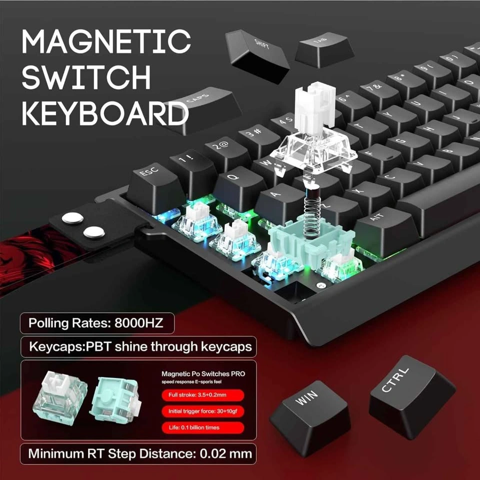 MADLIONS MAD68 HE RGB Magnetic Switch Keyboard - photo 5
