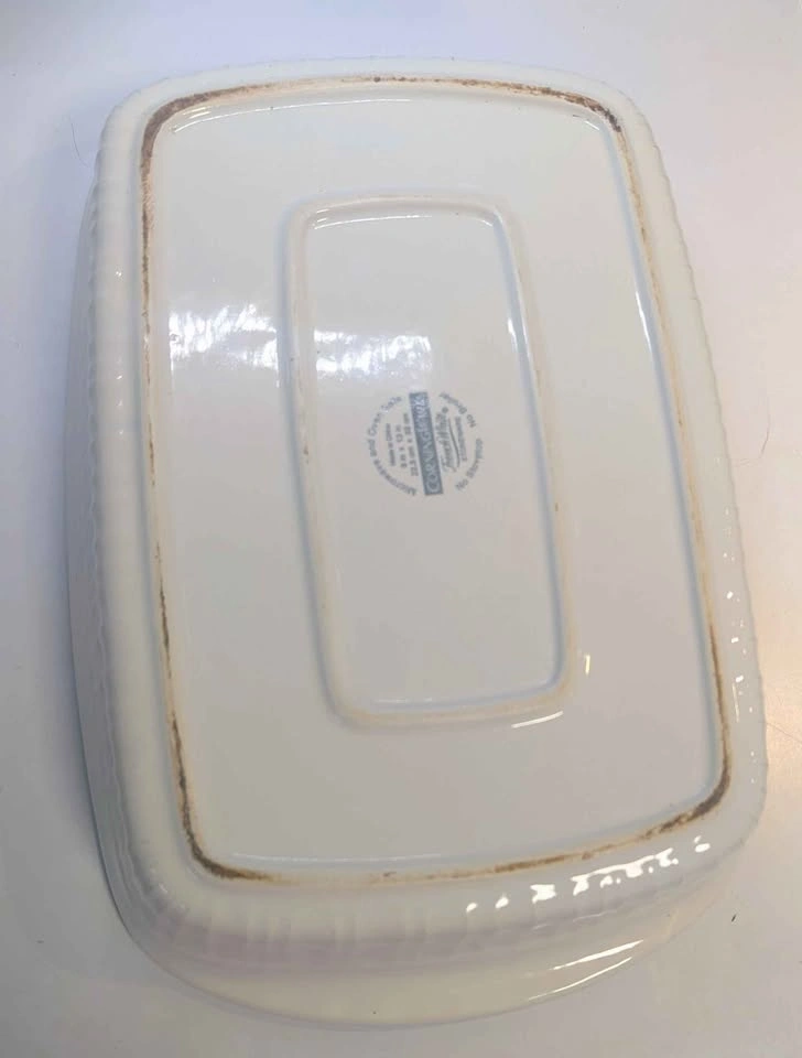 CorningWare French White Stoneware Casserole Dish 9x13 Microwave - photo 4