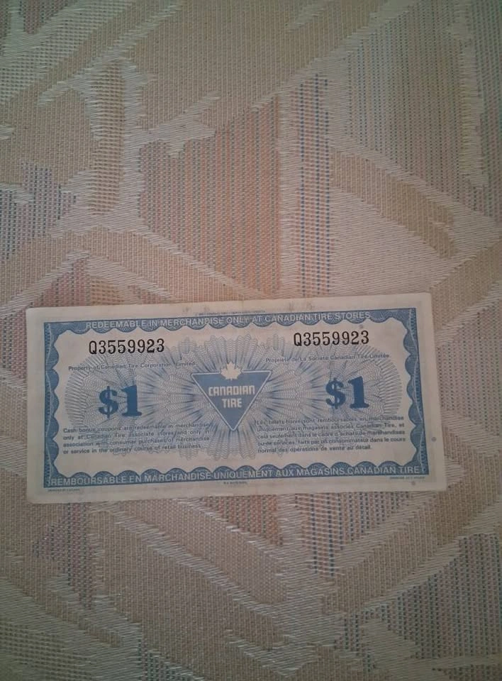 Vintage 1996 Canadian Tire 1 dollar Cash Bonus coupon - photo 2