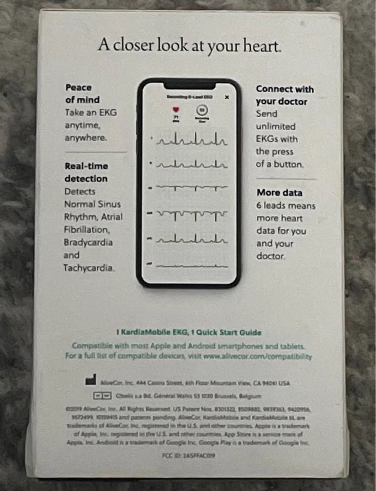 KardiaMobile 6-Lead Personal EKG Monitor - photo 2