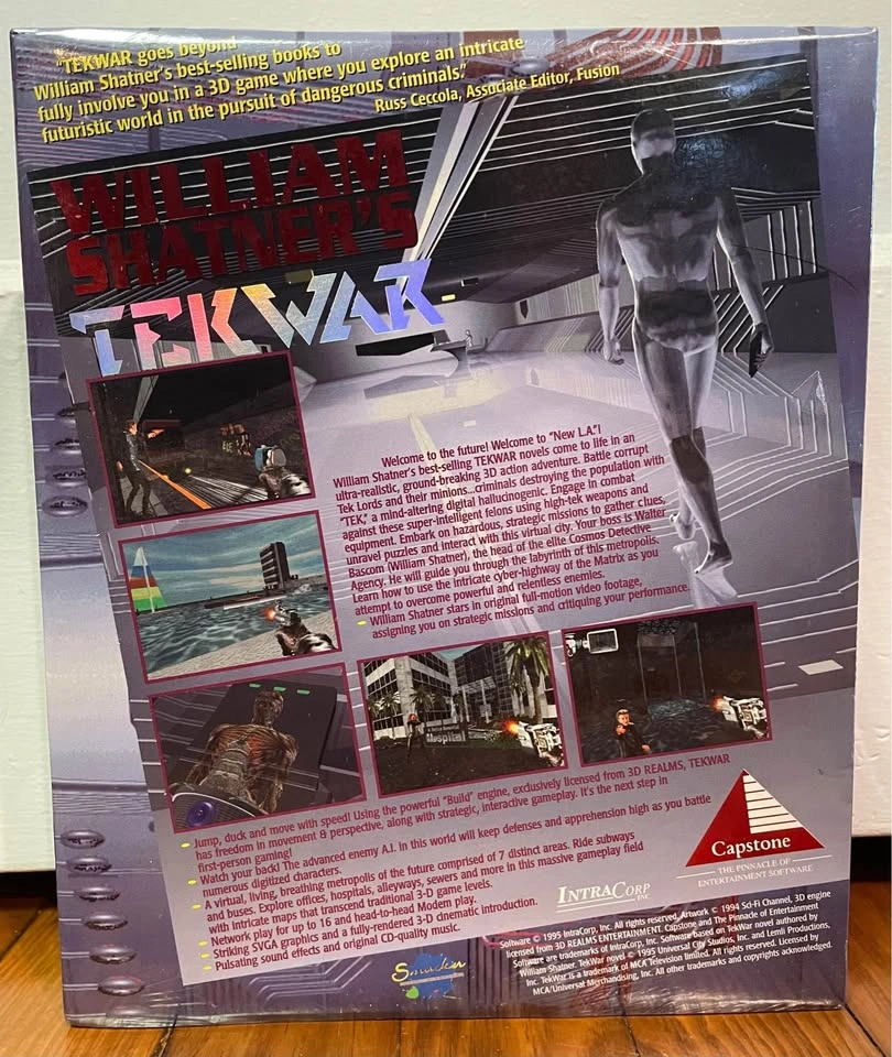 Brand New William Shatner's TekWar for PC 1995 - photo 2