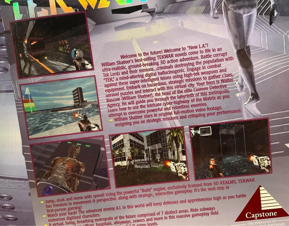 Brand New William Shatner's TekWar for PC 1995 - photo 3