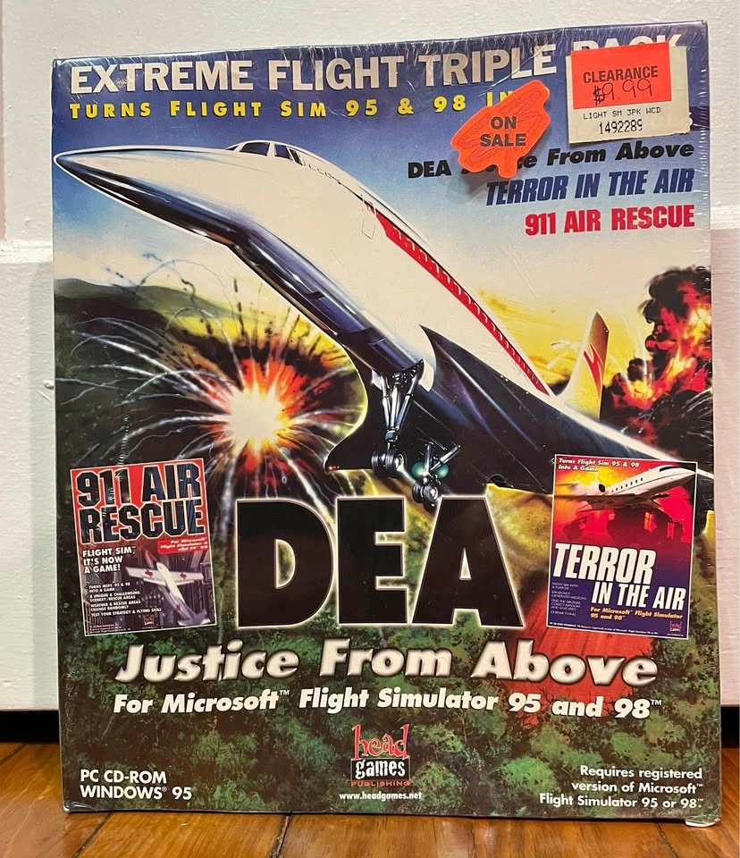 EXTREMELY RARE DEA Justice From Above Microsoft Flight Simulator