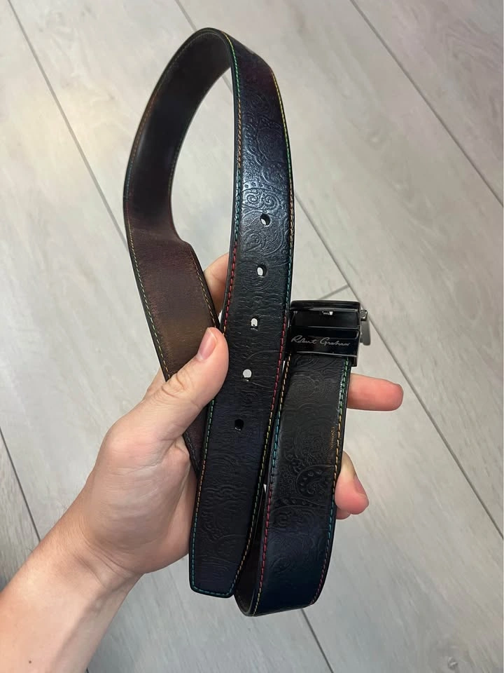 Brown Black Interchangeable Belt 30-38 Waist - photo 4